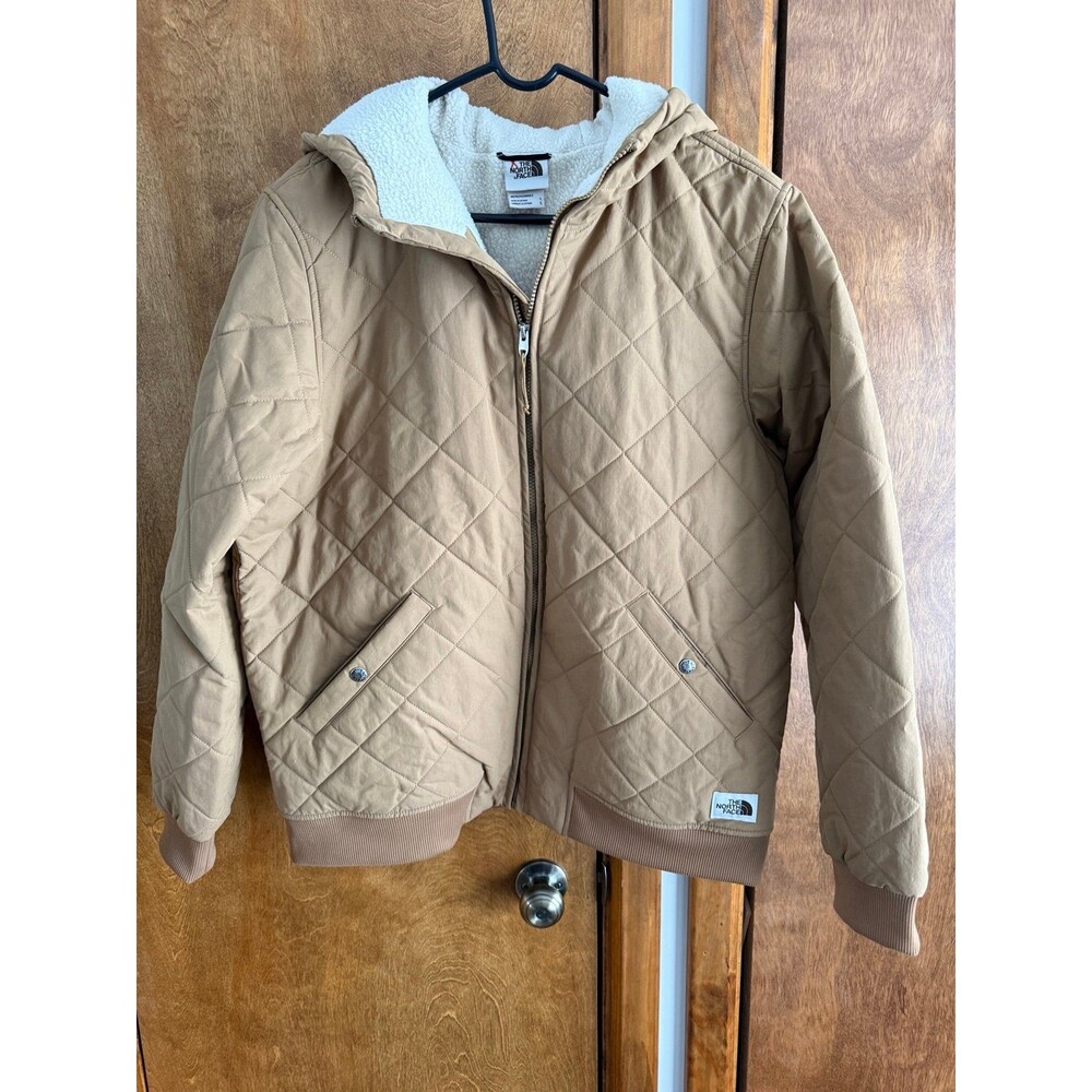 The North Face Cuchillo Insulated Full Zip Hooded Jacket Sz. Large Utility Brown